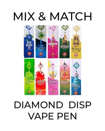 5 Pack Diamond Disposable Vape Pen - Mix and Match