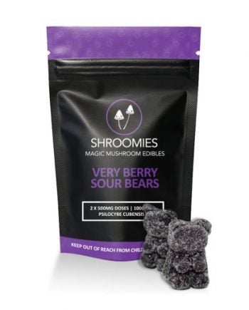 Shroomies - Very Berry Sour Gummy Bears (1000mg)