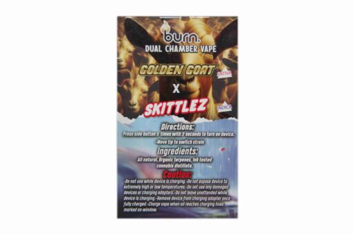 Burn Dual 6g Vape - Golden Goat + Skittlez - Image 2