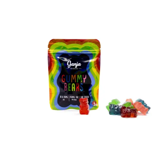 Ganja Bears (150mg THC) - Green Apple - Image 3