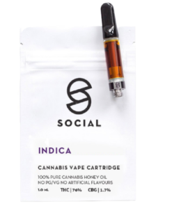 Social - Honey Oil Cartridge (1ML) - Indica