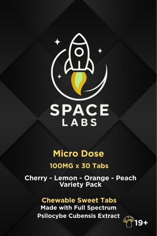 Space Labs - Chewable Sweet Mushroom Tabs - Micro-Dose (Variety-Pack 3 Grams)