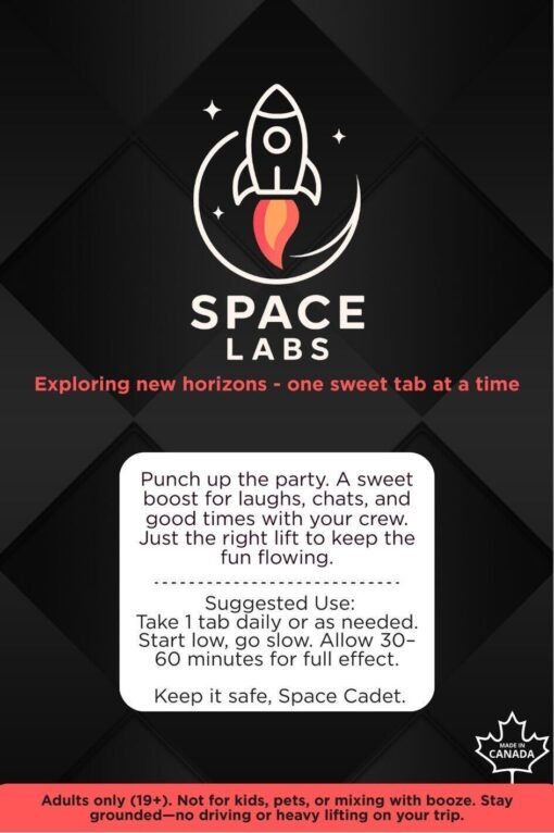 Space Labs - Chewable Sweet Mushroom Tabs - Social Dose (Fruit Punch 4 Grams) - Image 2