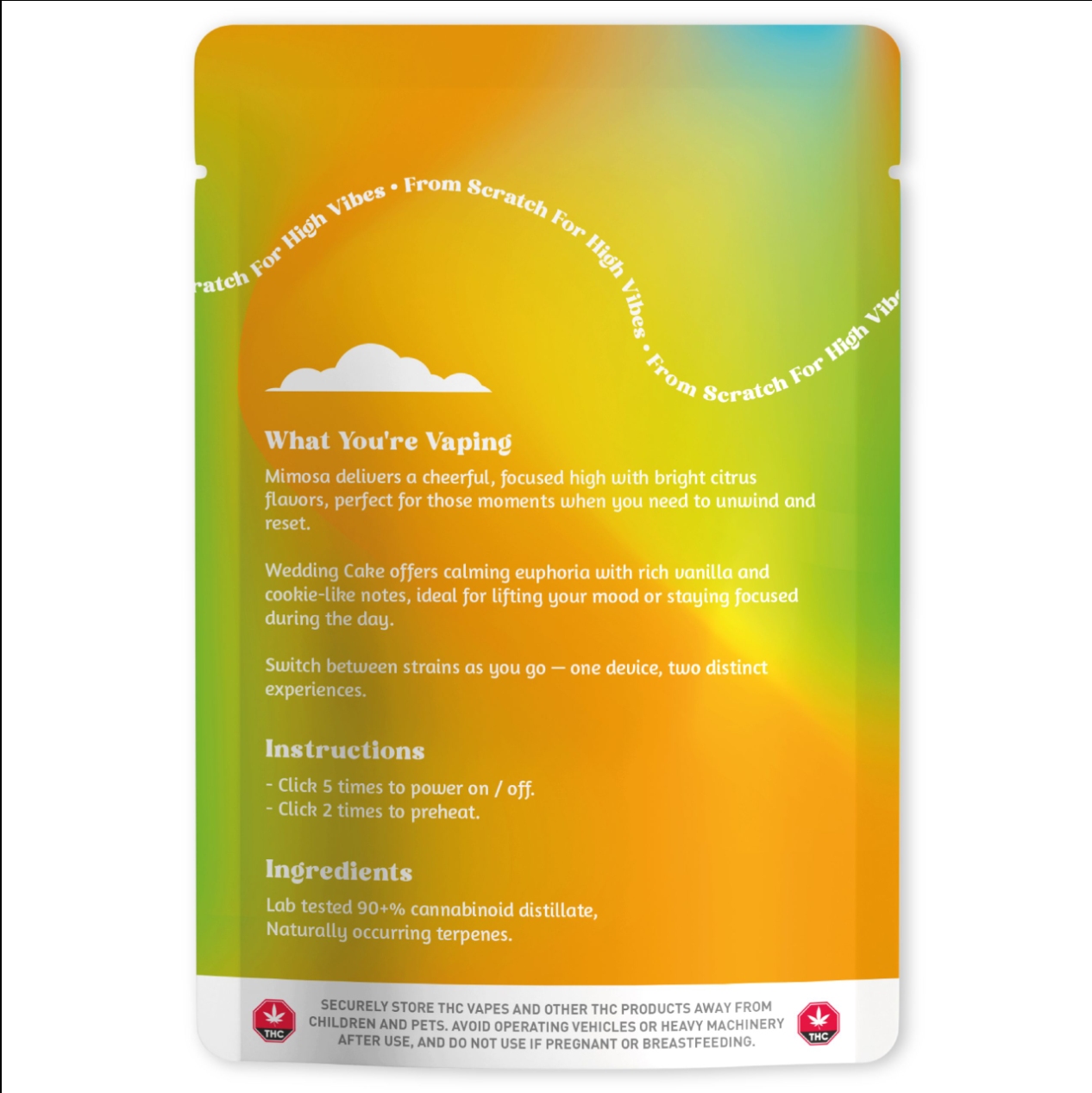 Dreamers 6g Dual Vapes - Mimosa + Wedding Cake - Image 3