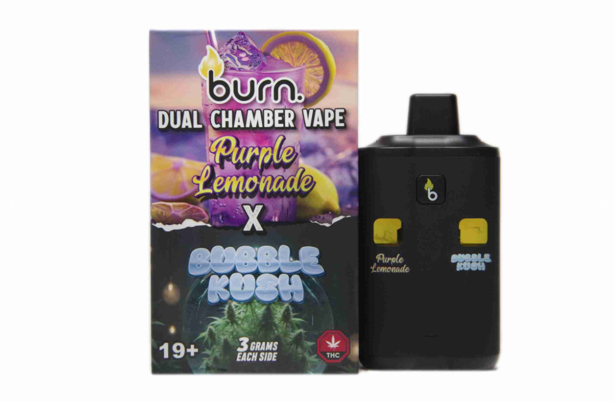 Burn Dual Vape (6g) - Purple Lemonade + Bubble Kush