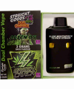 Straight Goods 6g Dual Chamber Vape - Alien OG + Green Crack