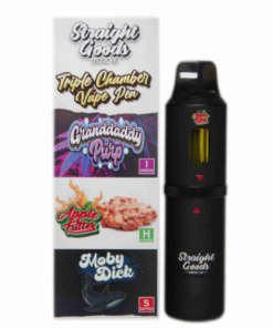 Straight Goods 9g Triple Chamber Vape - GDP + Apple Fritter + Moby Dick