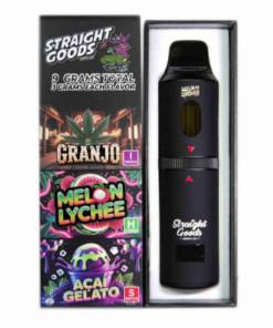 Straight Goods 9g Triple Chamber Vape - Granjo + Melon Lychee + Acai Gelato